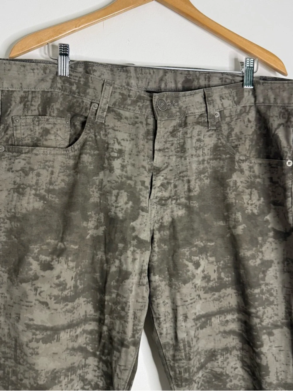 True Religion Vinny Tie Dye Camo Jeans Size 36 Made in USA Button Fly